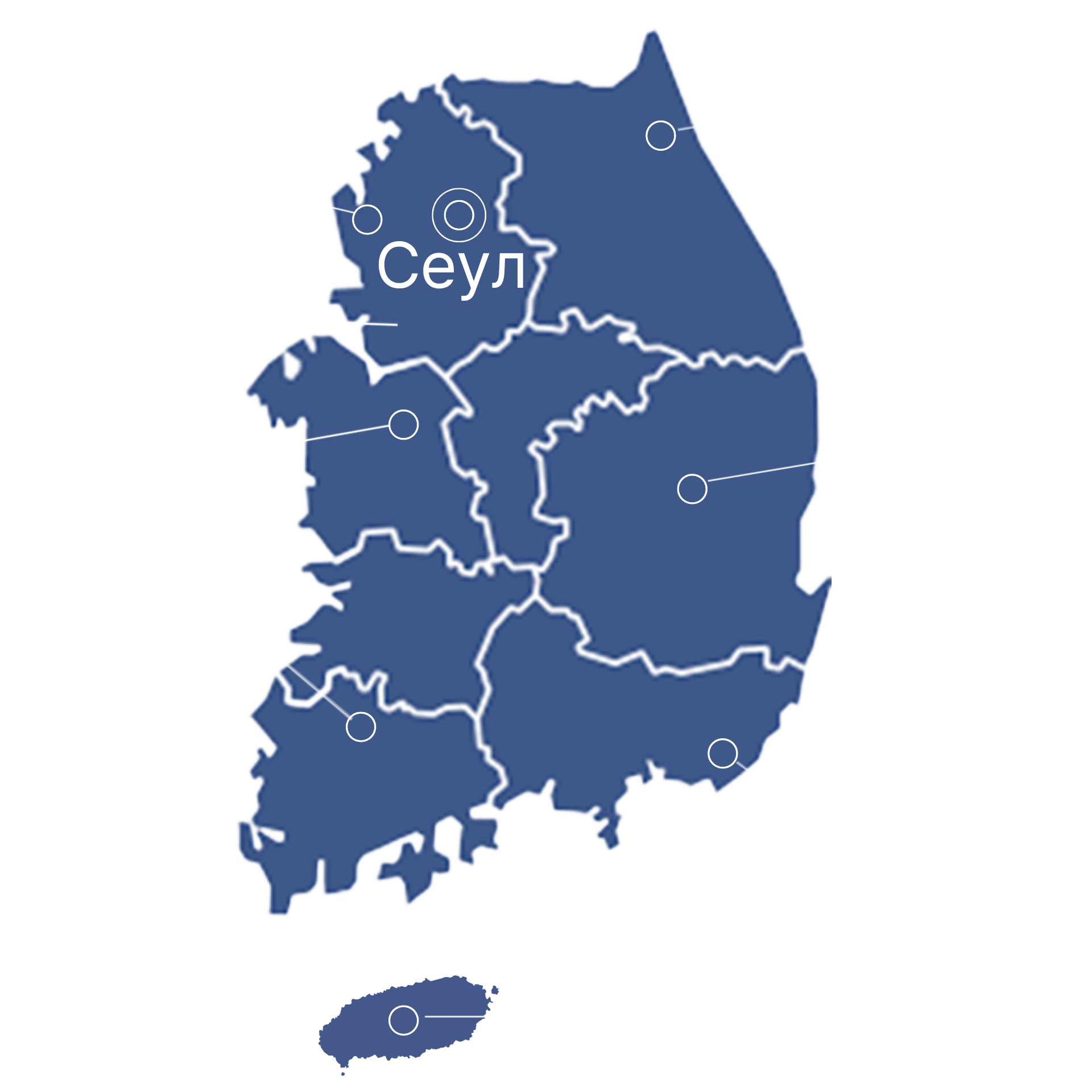 Карта Кореи